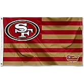 San Francisco 49ers USA American Nation Stripes 3x5 Grommet Flag