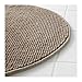 Ikea Beige Tan Supersoft Bath Shower Mat Rug Bathtub Bathroom Floor Round