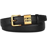 EXTREE Women's Premium Leather Belt -2-4cm Adjustable Buckle for Pants&Skirts, Versatile Daily Wear, Gift&Quality Guaranteed