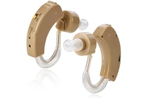 MEDca BTE Hearing Aids for Seniors - Behind the Ear Sound Amplifier Super Mini Size Sound Enhancer For Better Hearing (Pair)
