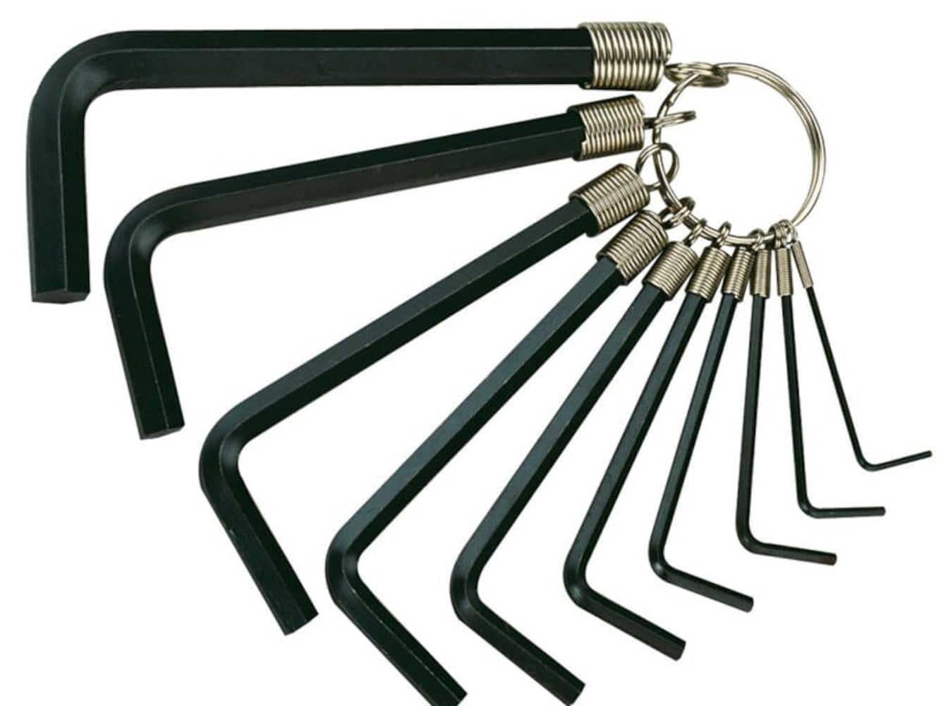 Teng 1424 1/ 16-3/ 8-inch Hex Key 10 on Ring Imperial Set