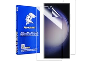 ArmorSuit 2 Pack MilitaryShield Screen Protector Designed for Samsung Galaxy S23 Ultra 5G (6.8 Inch, 2023 Release) Case Friendly HD Clear Film - Made in USA