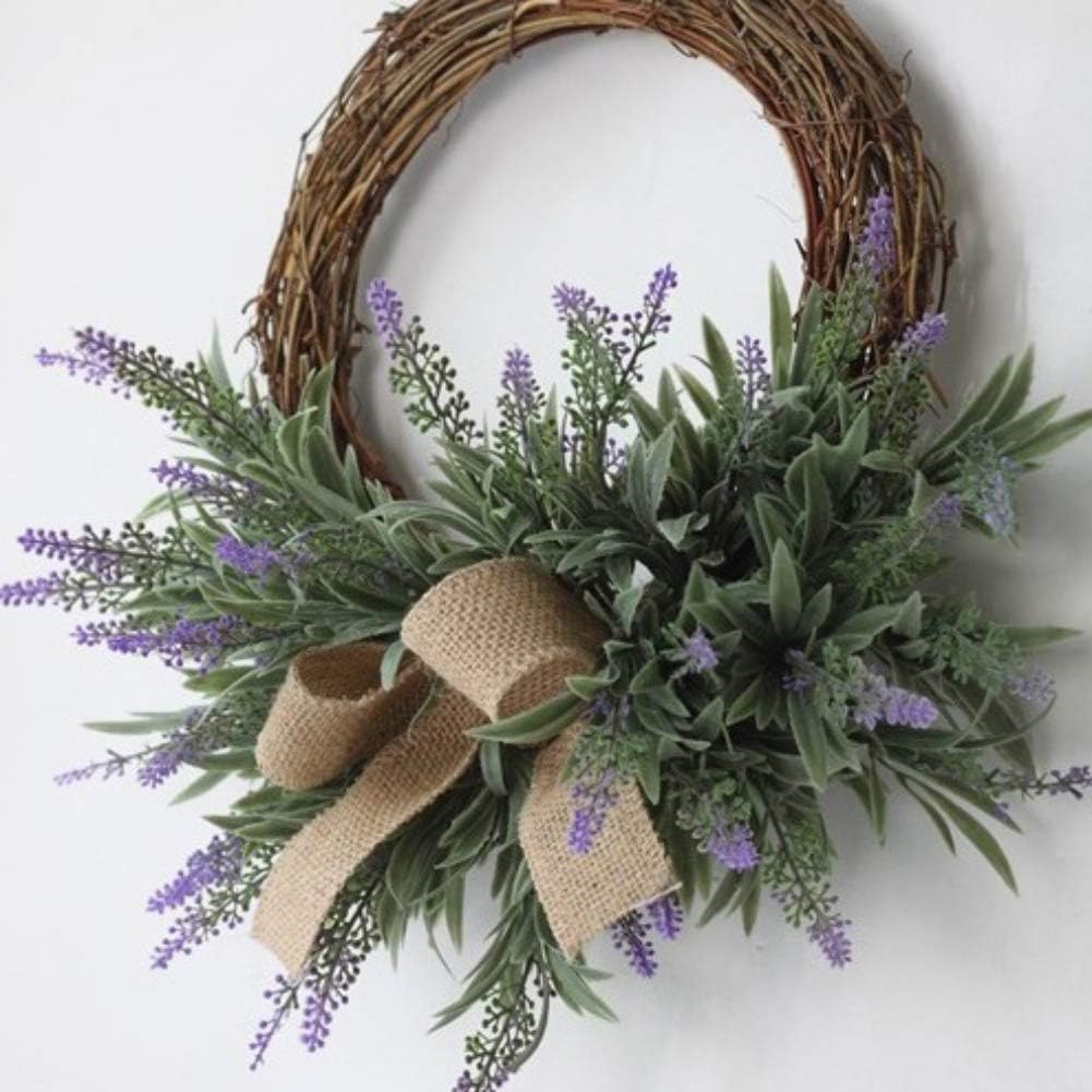 Венок из лаванды на дверь своими руками