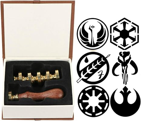 Juego de sellos de cera de Star Wars, sello de cera de 6 piezas de sello