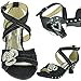 Gir'ls Ankle Strap Glitter Rhinestone Pageant Dress High Heel Sandals