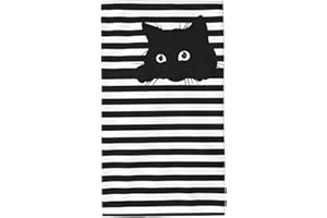 Perinsto Cute Cat Hand Towel Funny Kitten Animal Decorative Fingertip Towels Multipurpose for Bathroom Kitchen Gym and Spa, 27.5" X 15.7"