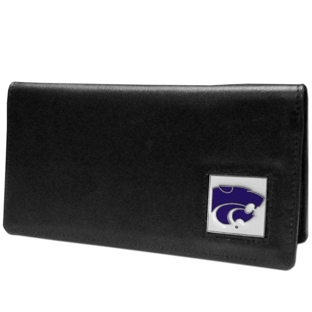 Siskiyou Sports NCAA Fan Shop Kansas State Wildcats Leather Checkbook Cover One Size Black