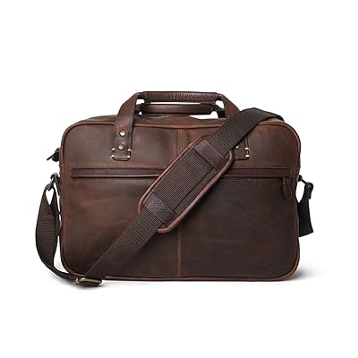 Buffalo Jackson Walker Vintage Oak Leather Pilot Bag Dominican