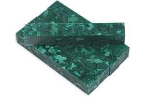 Legacy Woodturning, Acrylic Pen Blank, Forest Green with White Crush, 5" x 3/4" x 3/4", 5 Pack