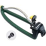 Melnor 65050-AMZ Oscillating Sprinkler with 15 Precision Nozzles and QuickConnect Product Adapter Amazon Bundle, 3,000 sq. ft