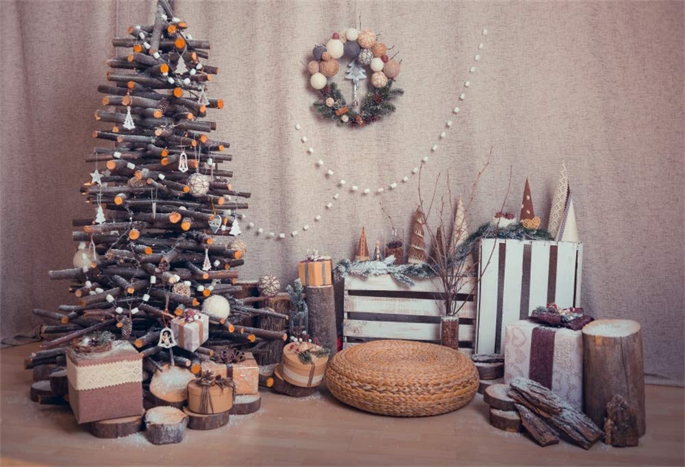 数量は多 クリスマスツリーリース 装飾ファイヤーウッド クリエイティブなクリスマス背景 9 6フィート Aofoto 木製フロアハウス B07klvbj67 ビデオドレープ 新年家族イベントスタジオ小道具 写真背景 インテリア装飾 バックペーパー背景布 Www Wwmp Org Za