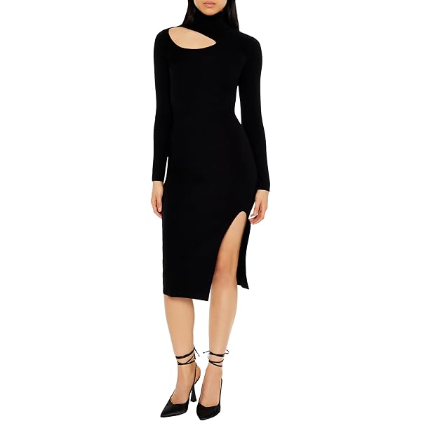 forever 21 black ruched dress Ruched Cami Midi Dress Black / XS