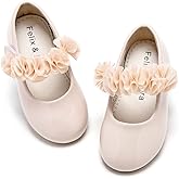 Felix & Flora Toddler Flower Girl Dress Shoes - Girl Ballet Flats Party School Shoes Wedding