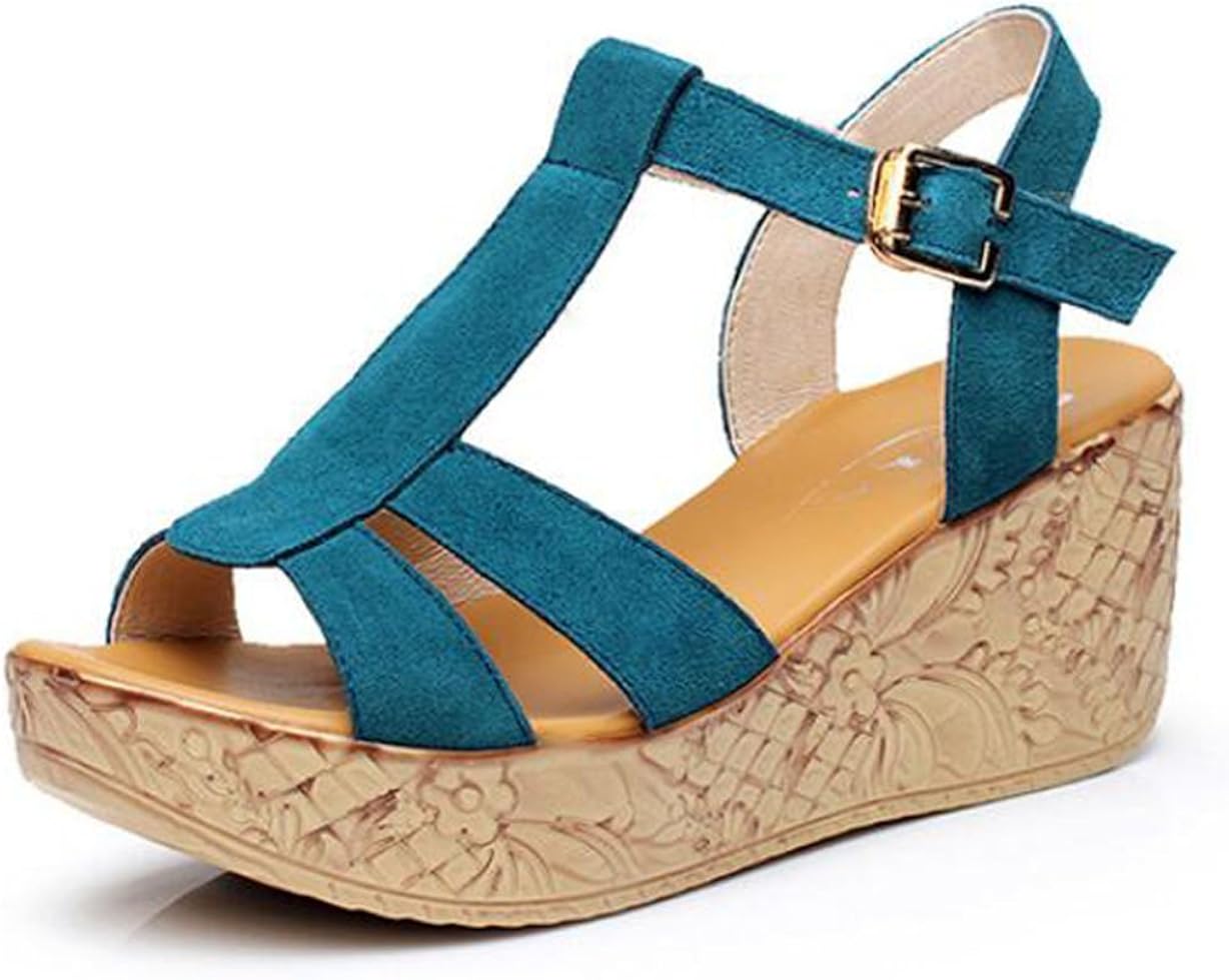Free freight 2019 antiskid New hot style women's shoes wedge sandals buckles Sandals with Sponge 