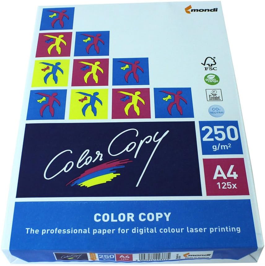 Color Copy A4 Paper 250gsm 125 sheets Amazon.co.uk Office Products