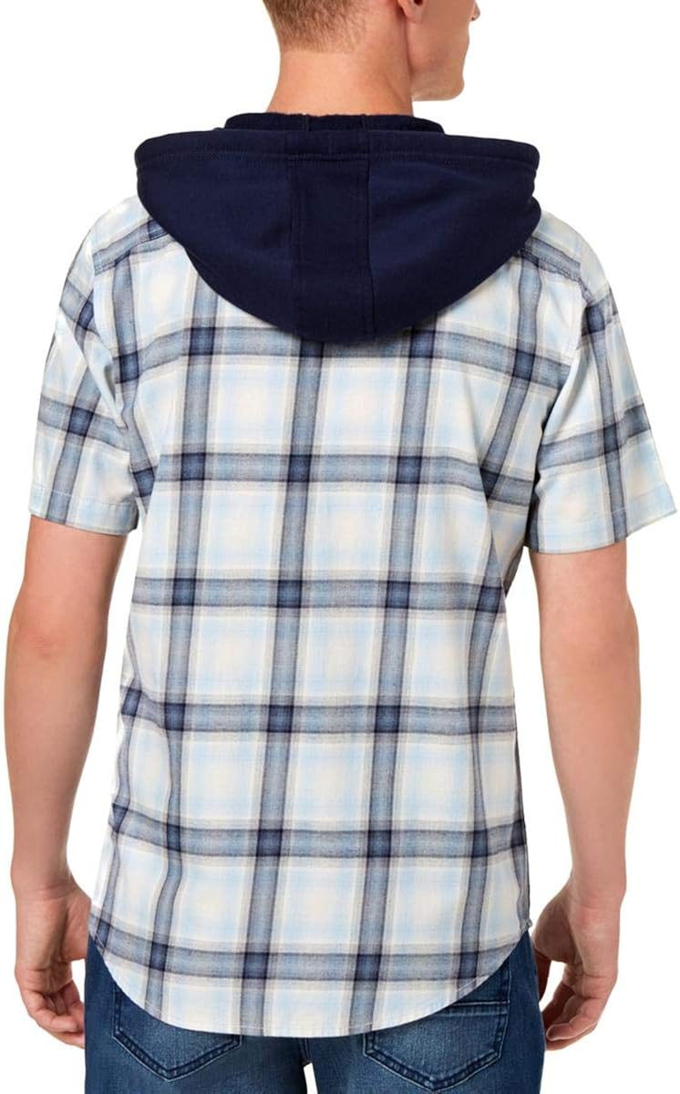 Clothing American Rag Mens Plaid Hooded 