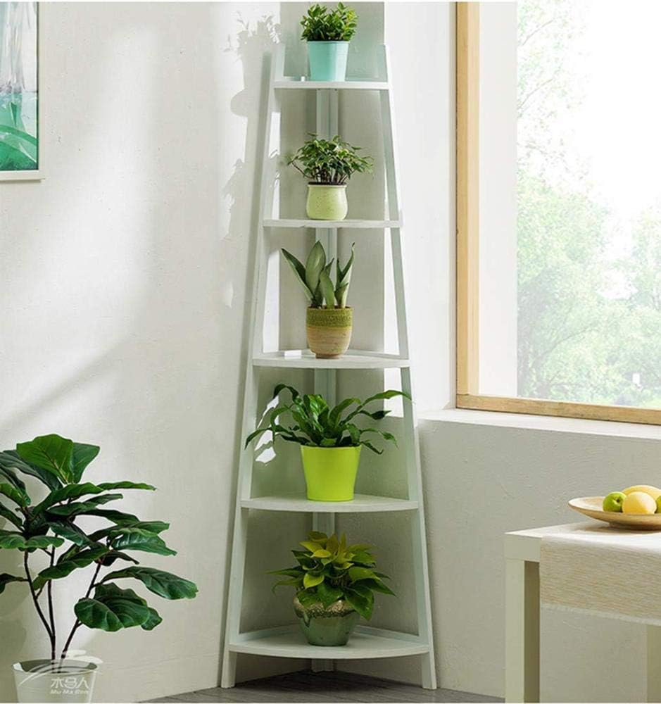 FKYUYU Regal Sektor Ecke Blumendisplay Bambus Pflanze Ständer Halter