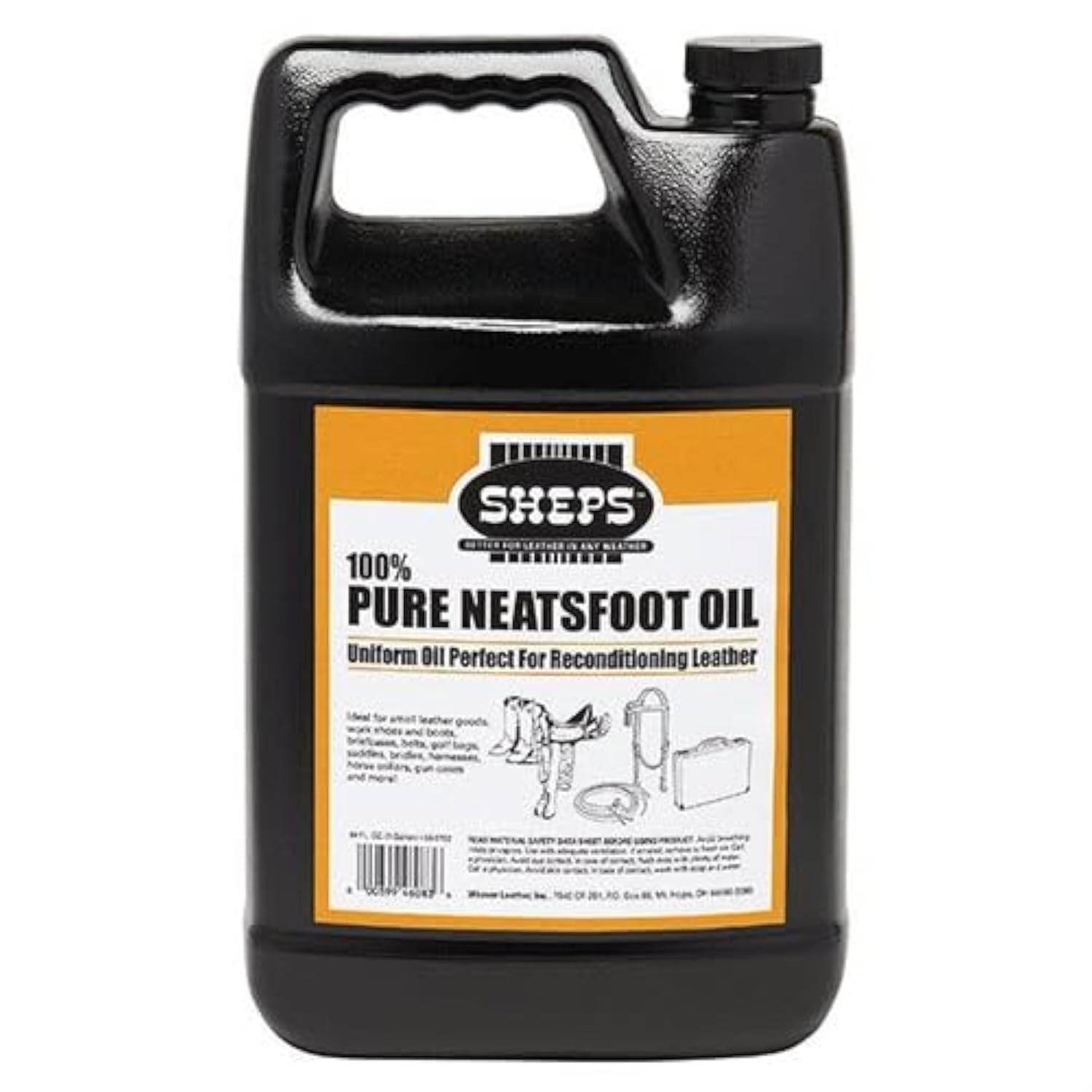 Photo 1 of Sheps Pure Neatsfoot Oil, 8 oz, Neutral, Premium Leather Reconditioner & Preserver, Neatsfoot Oil for Leather Saddles, Boots, Belts, Work Shoes & More