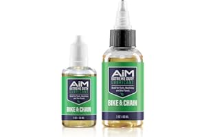 PlanetSafe Lubricants AiM Bike Chain Lube - 1oz + 2 oz - Bicycle Chain Lubricant for Road, Mountain & MTB Bikes - Dry and Wet Conditions - Non Hazardous, Safe for You - Made in The USA!