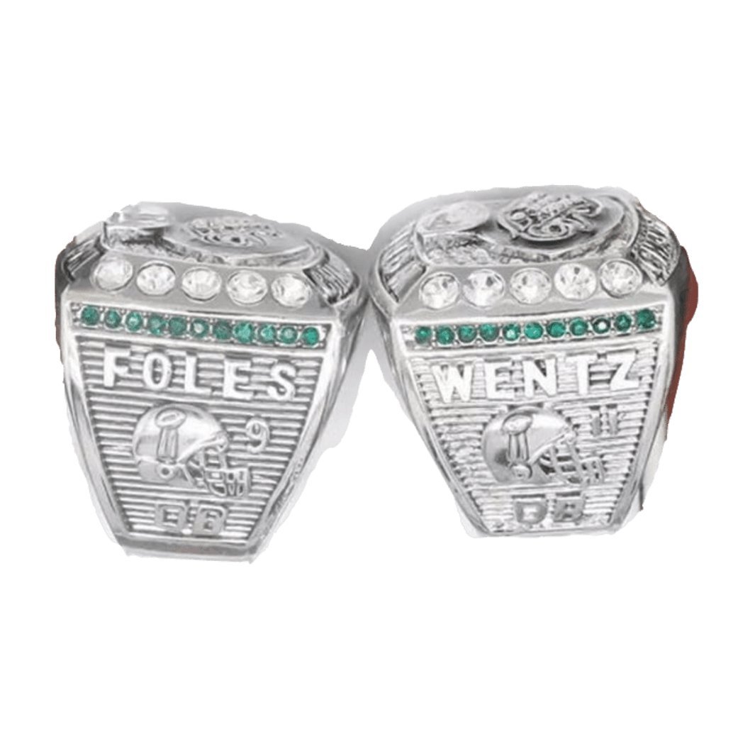 FanzRing Philadelphia Eagles Super Bowl Wentz Foles Set Champion Ring 2017 2018
