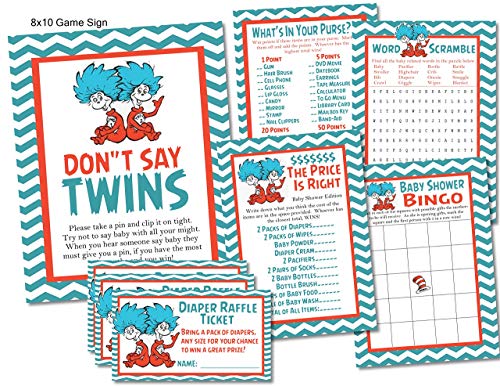Don T Lose This Dr Seuss Baby Bingo Baby Shower Game Trendy