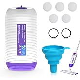 COOMYXIN Refillable Bottle for Swiffer&reg; Power Mop&trade;, 500ML / 17 FL.OZ Reusable Solution Container, with 6 Leak-Proof Seal &amp; 1 Funnel,Simple Installation, Works with Any Cleaner