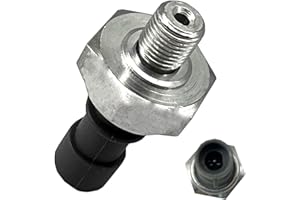 FainWan 55581588 Oil Pressure Sensor, Switch, Silver, MOSFET, Push Button, Normally Open, Manual Operation