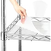 Frienda Set of 10 Wire Shelf Liner Heavy Duty Shelf Liners Packed Flat for Wire Shelving, Waterproof Non Adhesive Plastic Mat for Metal Rack Kitchen Shelves, Shoe Rack (14 x 24 Inch,Clear)