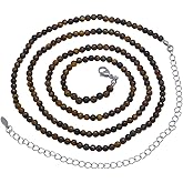 Waist Beads for Women, Gemstone Belly Chain Adjustable Beach Waist Jewelry Body Accessories for Women Girls