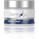 Vitamin K Cream- Moisturizing Bruise Healing Formula. Dark Spot Corrector for Bruising, Spider Veins & Broken Capillaries. Reduces Under Eye Dark Circles, Fine Lines, Puffiness, & Wrinkles with Arnica