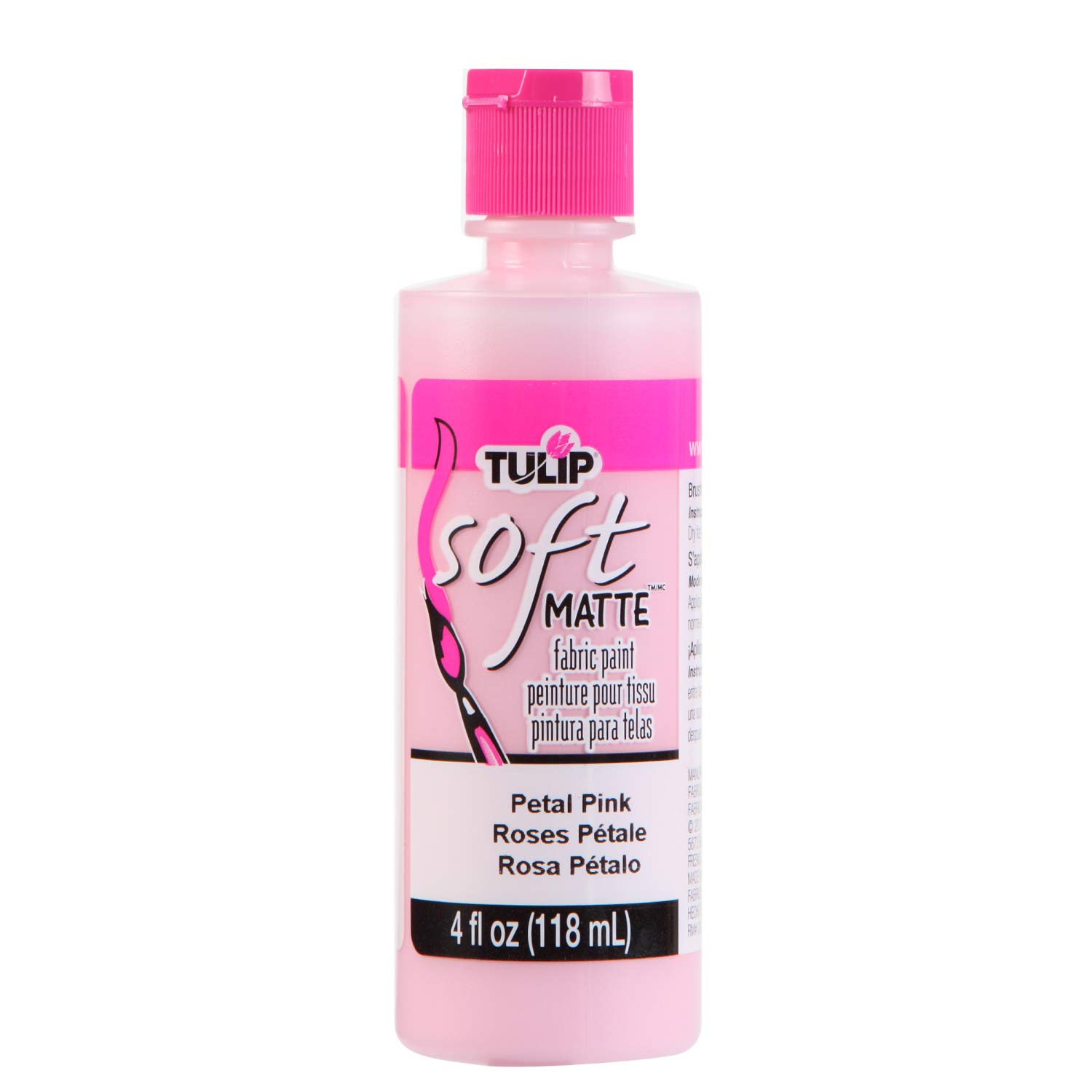 TULIP 21729 Soft Fabric Paint 4oz Matte Petal Pink