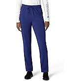 Carhartt Force Cross-Flex Scrubs for Women, Straight Leg Cargo Scrub Pant - Galaxy Blue, 2X Petite