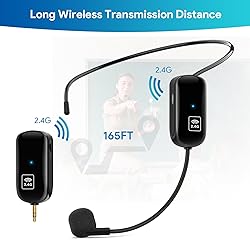 1Mii Wireless Microphone Headset, 2.4G Wireless