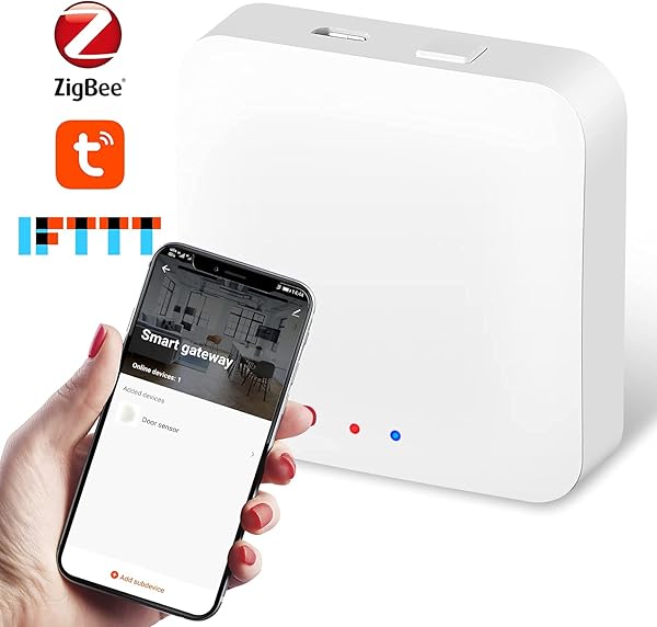 Riiai Tuya ZigBee Smart Gateway Hub control remoto Smart Home Bridge para todos los productos inteligentes Tuya ZigBee 3 0 compatible con Alexa Smart Life APP