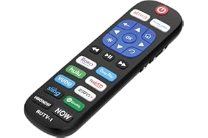 ALIZEN Replacement Remote Control for All Roku TV Brands [Hisense/TCL/Sharp/Insignia/ONN/Sanyo/LG/Hitachi/Element/Westinghouse] w/ 12 Shortcut Keys [NOT for Roku Stick]