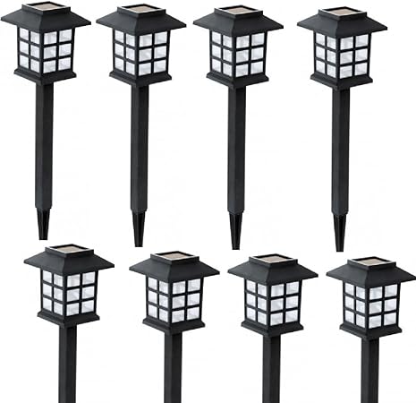 Skippys 3er Set Led Solar Lampe Standlaterne Solar Laterne Mit Erdspiess Solar Gartenleuchte Amazon De Garten