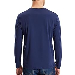 MIER Men Long Sleeve Soft Shirts Stretch Cotton T