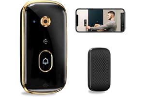 Video Doorbell Camera, Atopskins Wireless Doorbell Camera withl with Buzzer, Motion Detector, 2-Way Audio, HD Live Image, HD Night Vision, Cloud Storage, 2.4GHZ wifi, 100% Wireless