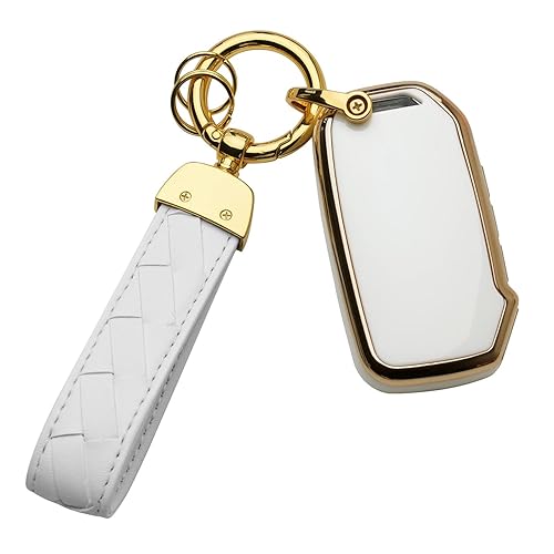 Bqepe for Kia Key Fob Cover Keychain Fit for Kia Ceed Cerato Forte