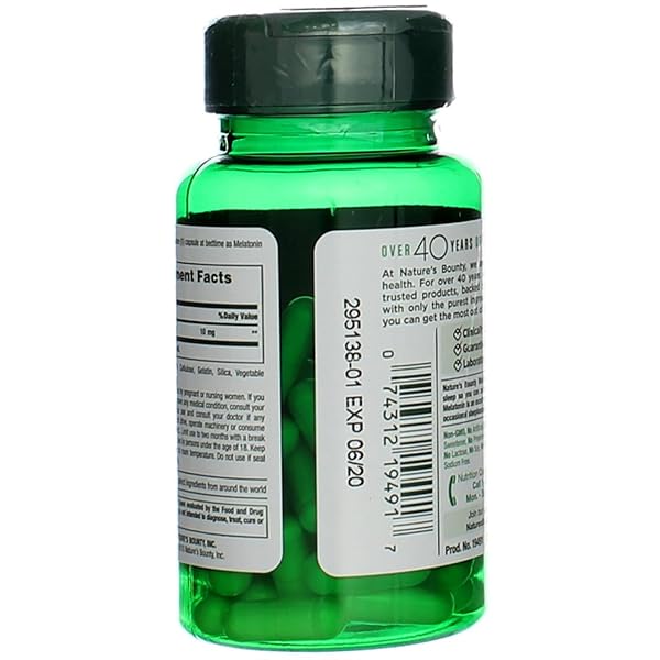 NATURE’S BOUNTY MELATONIN 10MG CAPSULES 60 EA (PACK OF 2)