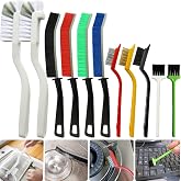 CRAFNEW Crevice Cleaning Brush Set, Hard Bristle Gap Cleaner Brushes,11Pcs | Ideal for deep cleaning gaps, kitchens, sinks, bathrooms, tight spaces, corners, bottles, cups, teapots
