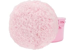WSYUB Powder Puff, 6" Body Powder Puff, Powder Puff for Body, Body Powder Puffs and Container, Fluffy Soft Large,Pink