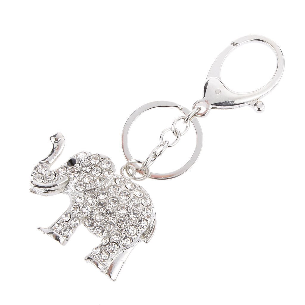 Creative elefante colgante llavero de metal llavero de regalo ...