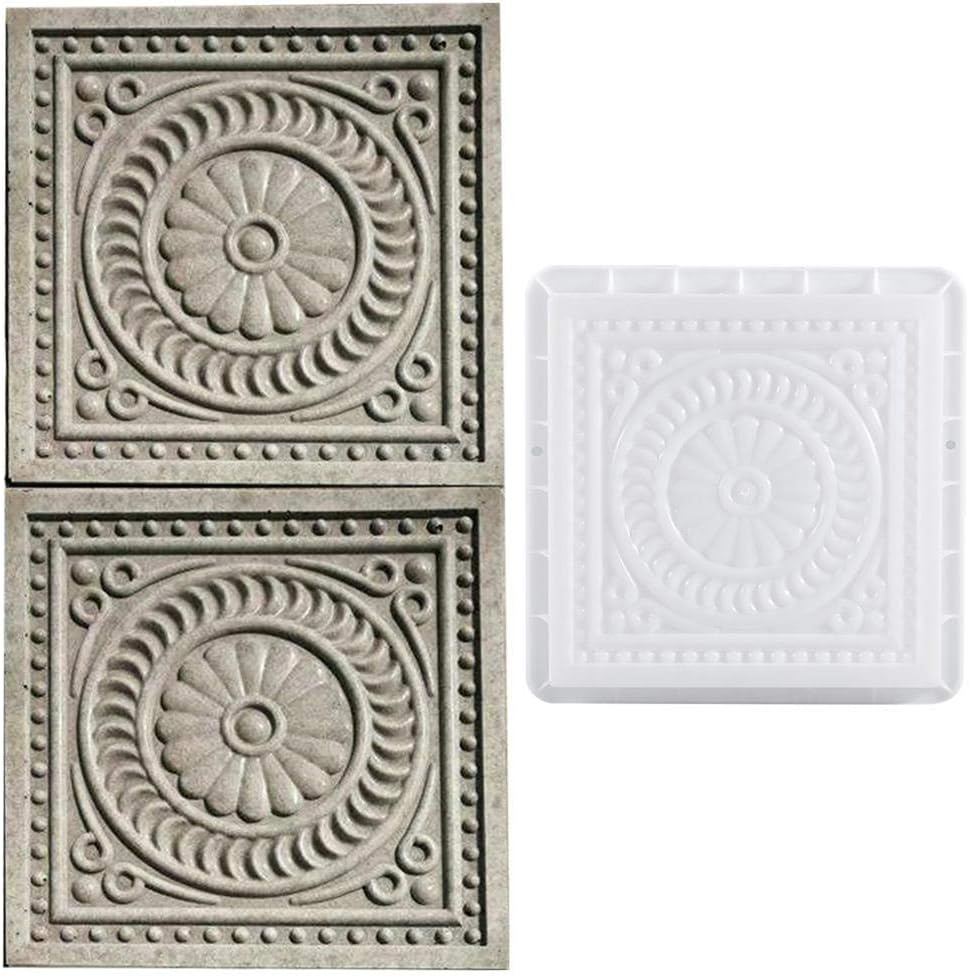 Square DIY Paving Mould Plastic Simulation Paving Concrete Stepping Stone Mould Molds Stones Slabs Garden 32326cm
