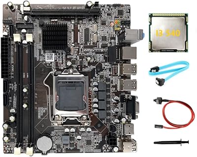 FUNYEE H55 Computer Motherboard LGA1156 I3 530 I5 760 DDR3 + I3 540 CPU Cables