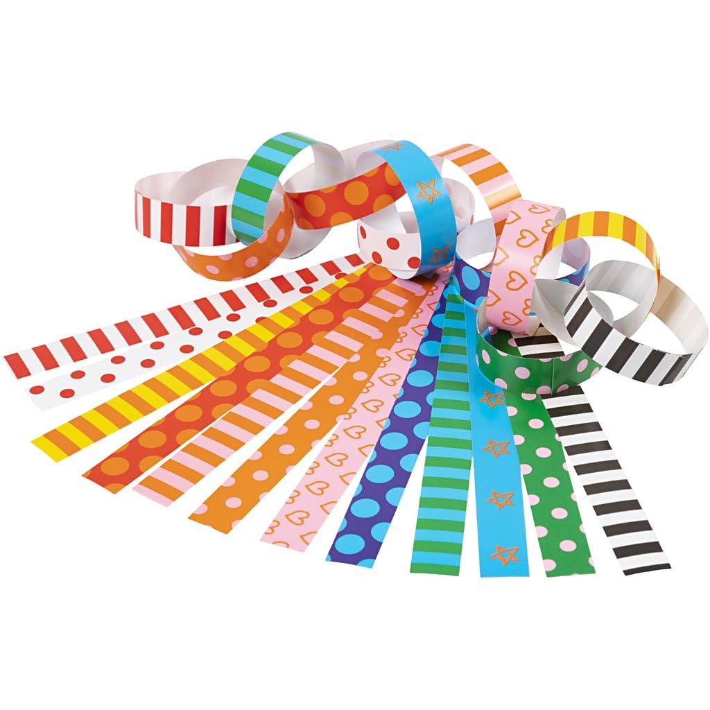 Creativ 20783 Paper Chains, L: 16 cm, W: 15 cm, Pattern, 2400asstd White