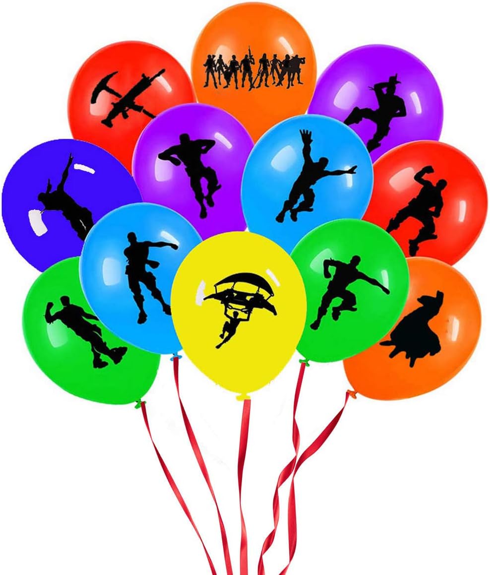 ELSANI 80pcs Video Gaming Birthday Party Balloons with Assorted Colored Latex for Birthday Party Supplies Decoration
