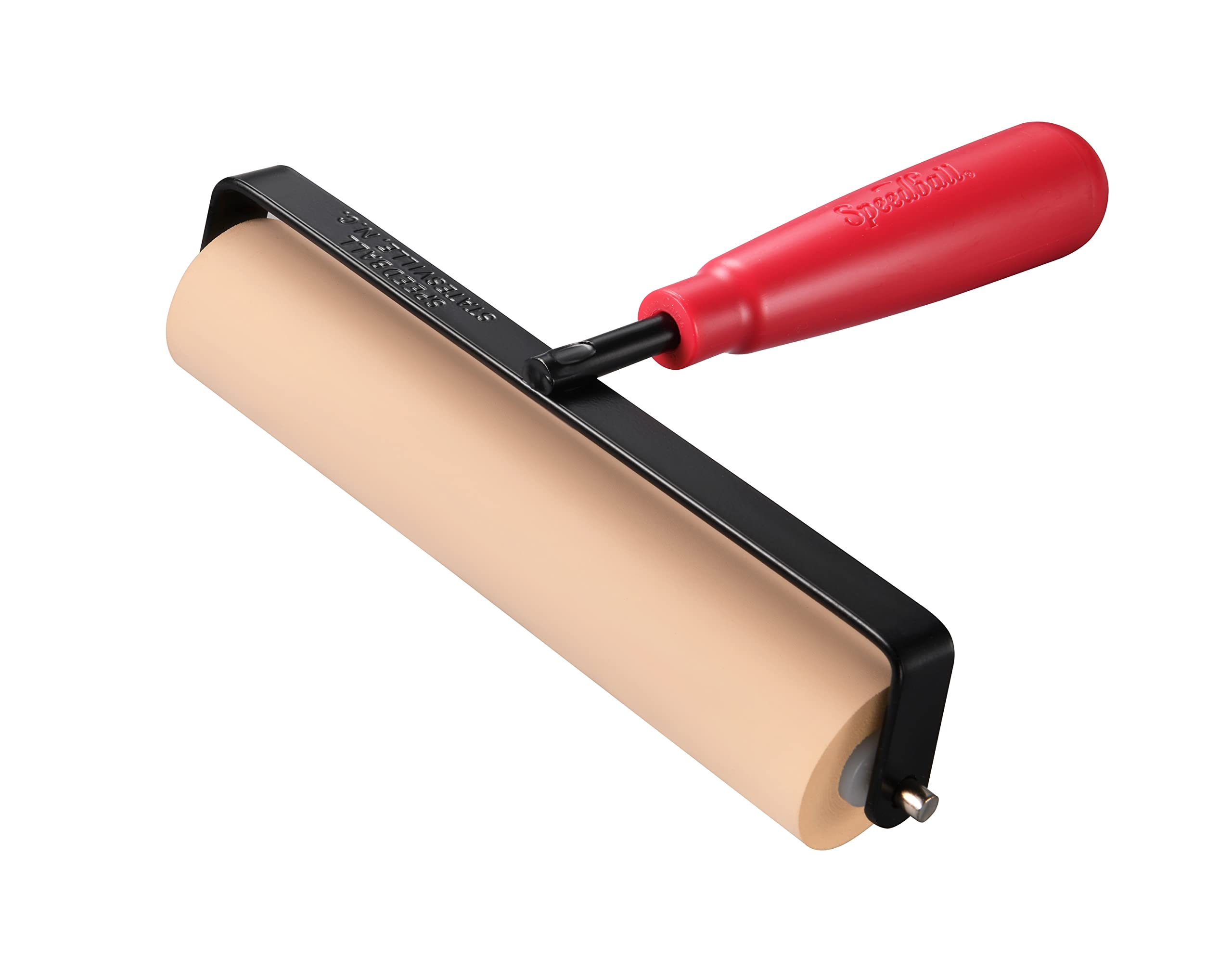 Speedball Deluxe Soft Rubber Brayer - 40/42 Durometer Roller with Heavy Duty Steel Frame – 6 Inches