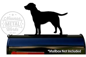 NEWNAN METAL WORKS Labrador Retriever Mailbox Topper/Sign/Plaque - Mail Box - Made in USA
