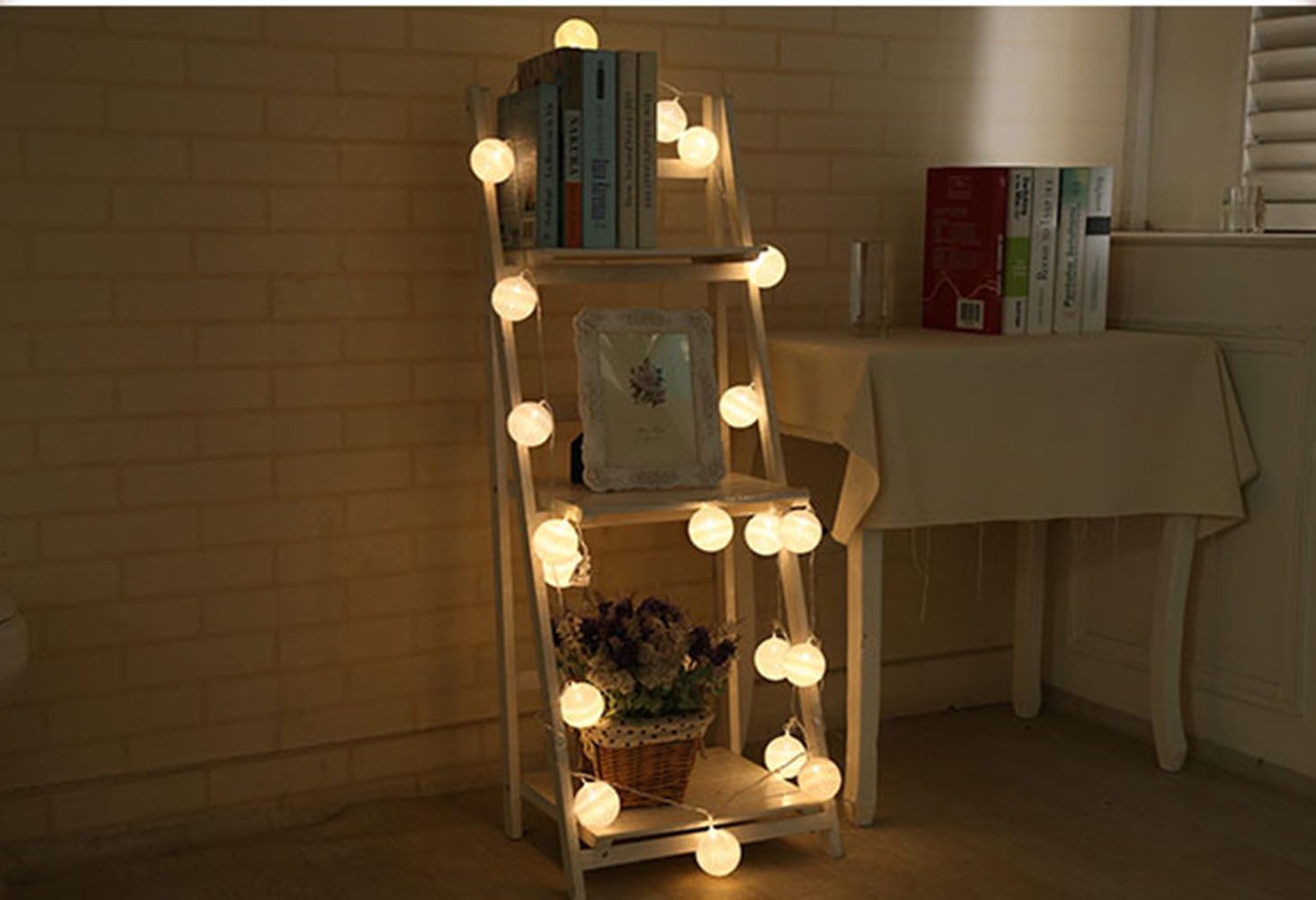 Voxloud Com Eclairage Special Luminaires Interieur Guirlande Lumineuse Led Dotbuy Interieur Pile Lumiere Decoration Chambre Enfant Boules Coton Batterie Chaine Pour Maison Valentin Noel Fetes Mariage 1 8m 10 Boule Lumiere White